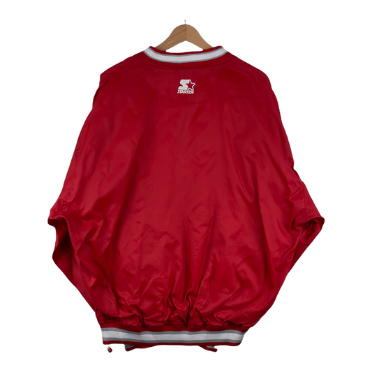 90s Starter Ohio State NCAA Pullover Red  XL