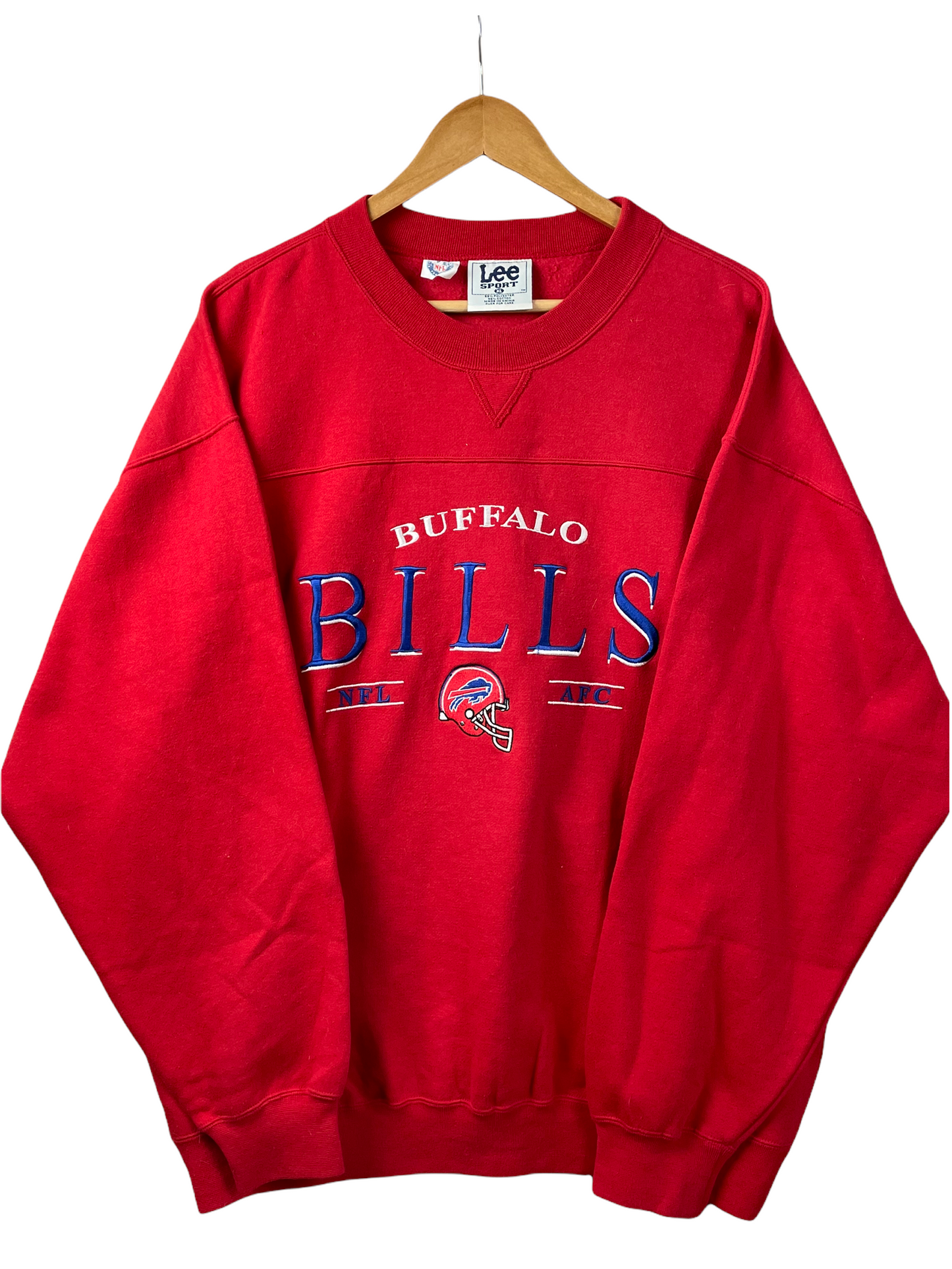 90s Buffalo Bills NFL Lee Sport Sweatshirt Red