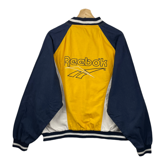 90s Reebok Jacket Yellow Navy M