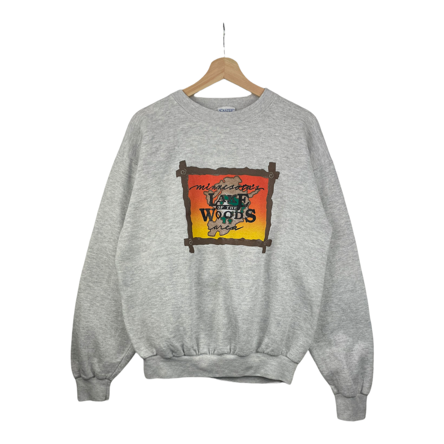 90s Santee Minnesota Tourist Sweatshirt Grey  M