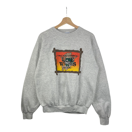 90s Santee Minnesota Tourist Sweatshirt Grey M
