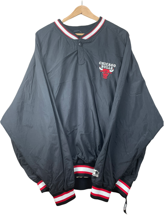 90s Starter Chicago Bulls NBA Pullover Black Red