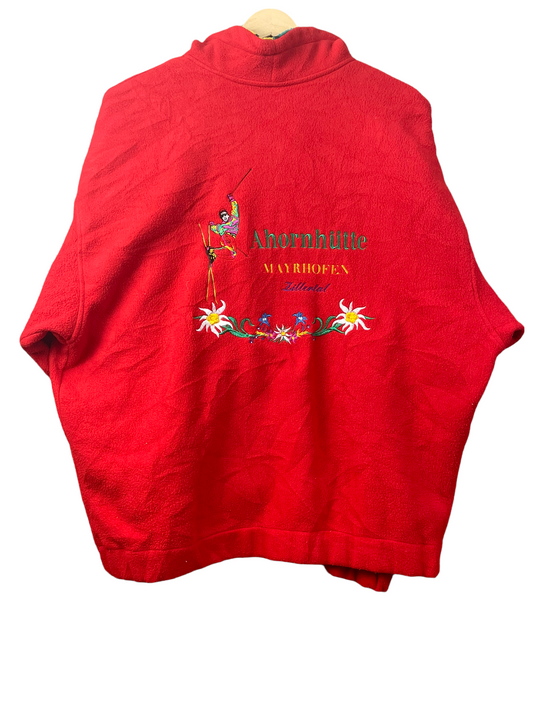 90s Girardelli Design Crazy Fleece Red