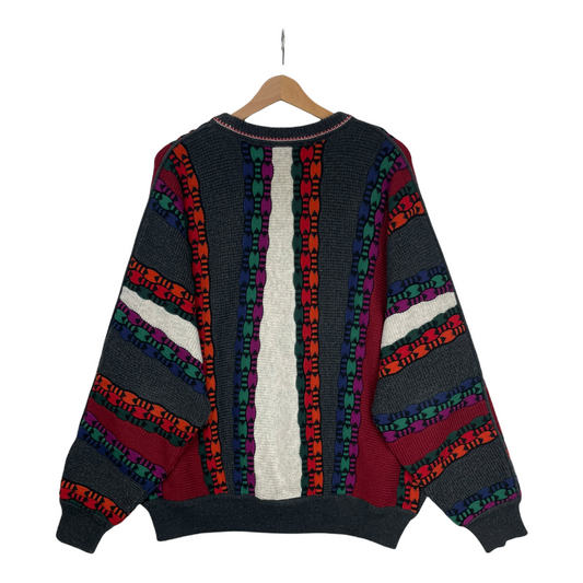 90s Carlo Colucci Knit Red Green L