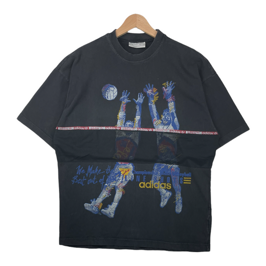 90s Adidas Volleyball T-Shirt Black M