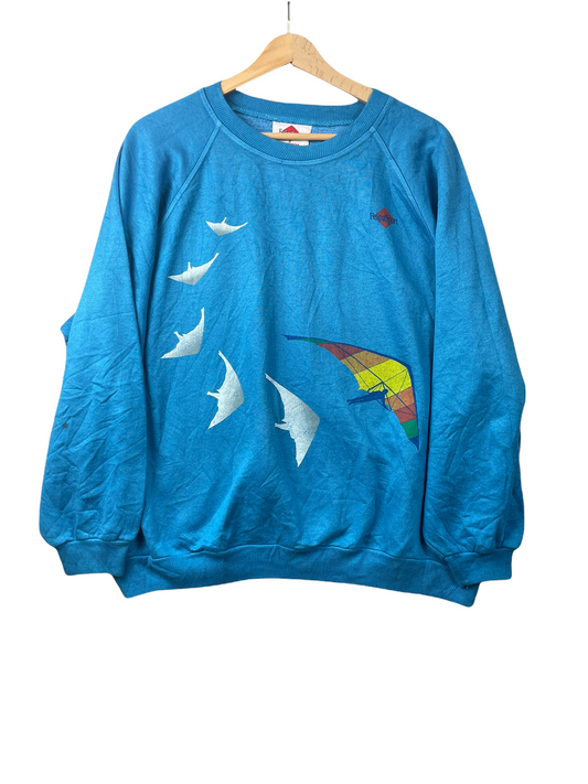 80s FelpaSport Parmalat Sweatshirt Blue L