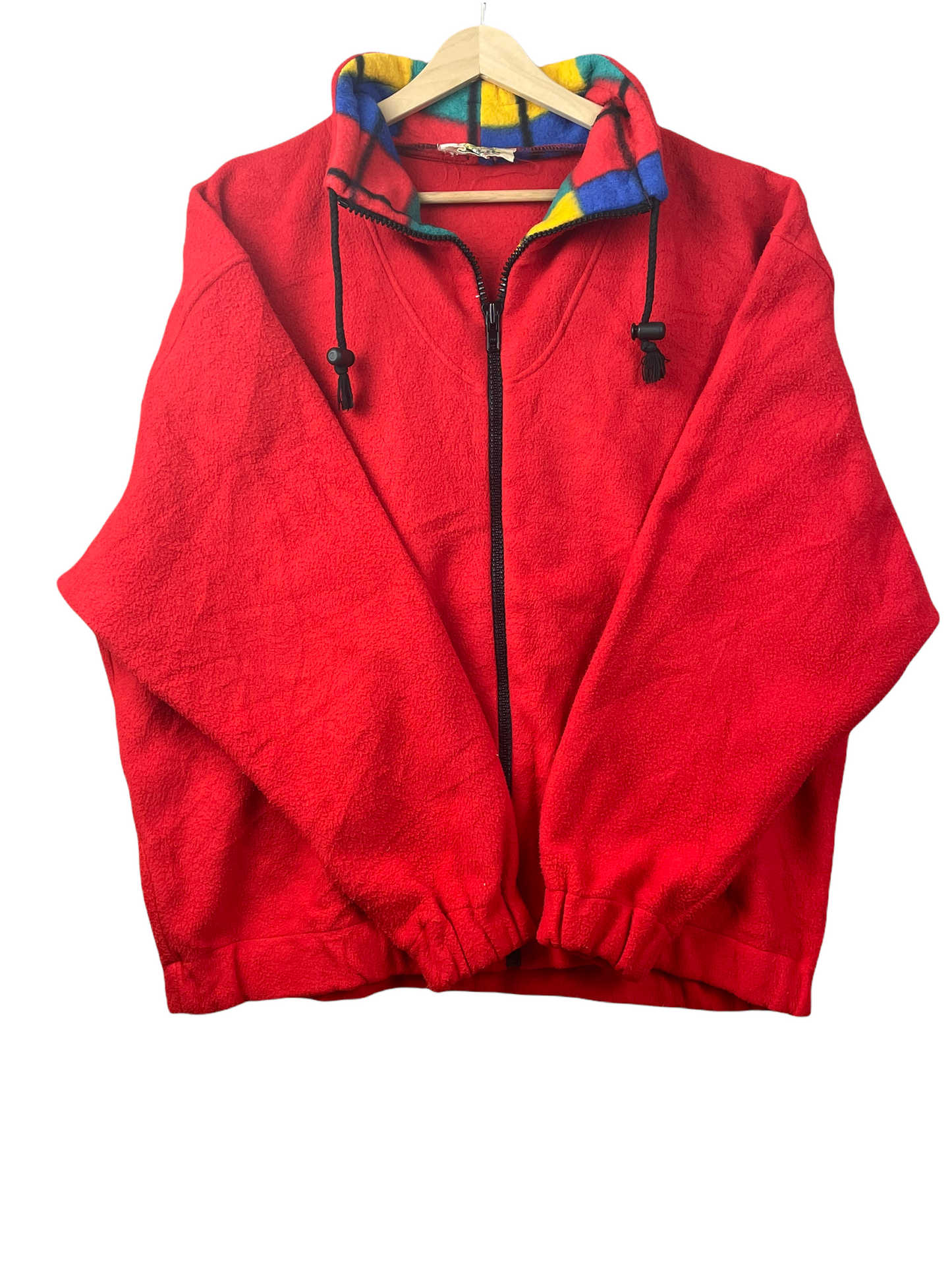 90s Girardelli Design Crazy Fleece Red