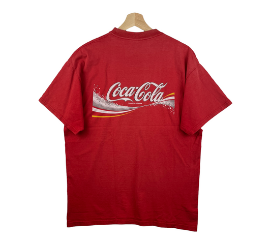 00s Fruit of the Loom Coca Cola T-Shirt Red  L