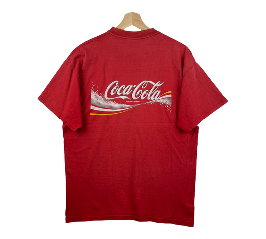 00s Fruit of the Loom Coca Cola T-Shirt Red L