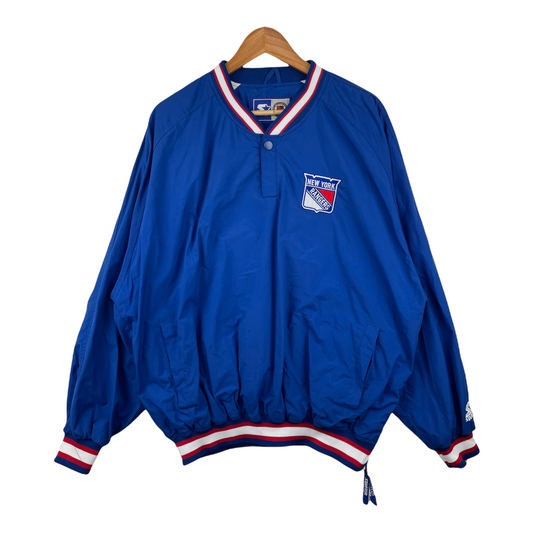 90s Starter New York Rangers NHL Pullover Blue Red XL