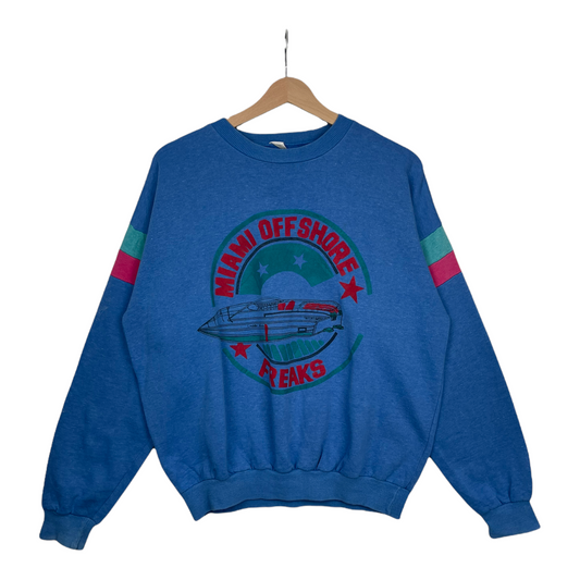 80s Unbranded Sweatshirt Blue