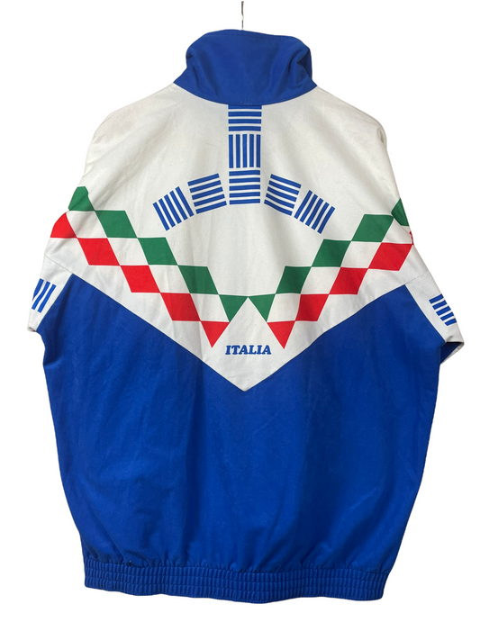 90s Team Italia Di-Bi Rowing Jacket White Blue L