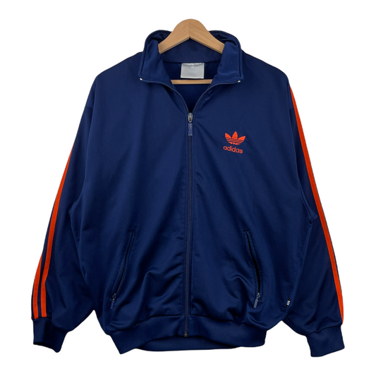 90s Adidas Trackjacket Navy Orange S/M