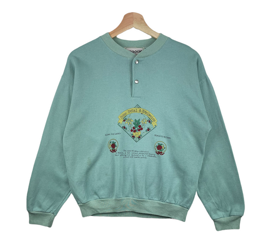 80s BD Look Sweatshirt Mint S/M