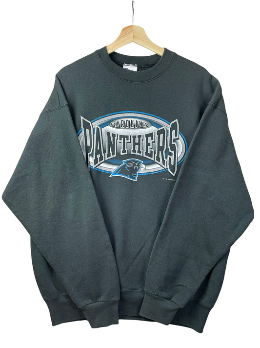 90s Carolina Panthers NFL Pro Player Sweatshirt Black