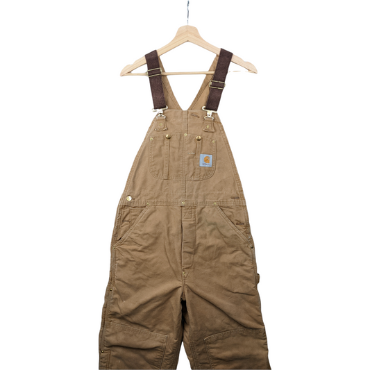 90s Carhartt Dungaree Beige Brown 32x30