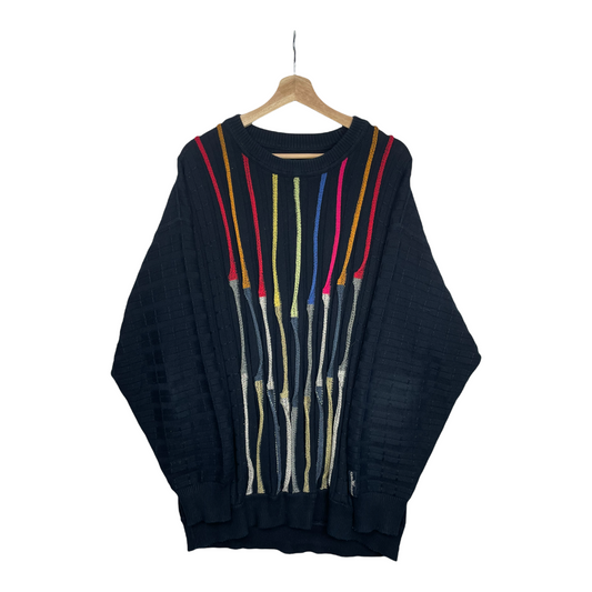 90s Carlo Colucci Knit Navy XL