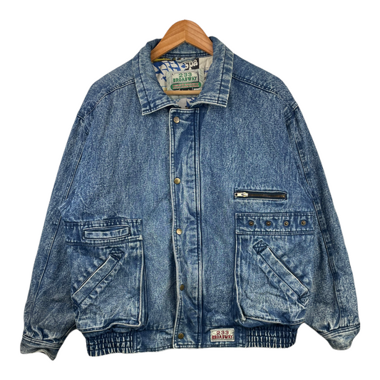 90s Vespa Jeans Jacket Blue  M