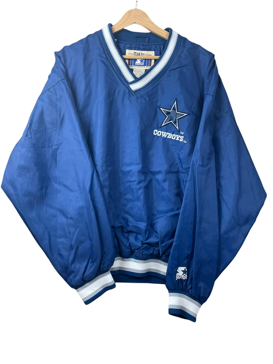 90s Starter Dallas Cowboys NFL Emmitt Smith Pullover Blue