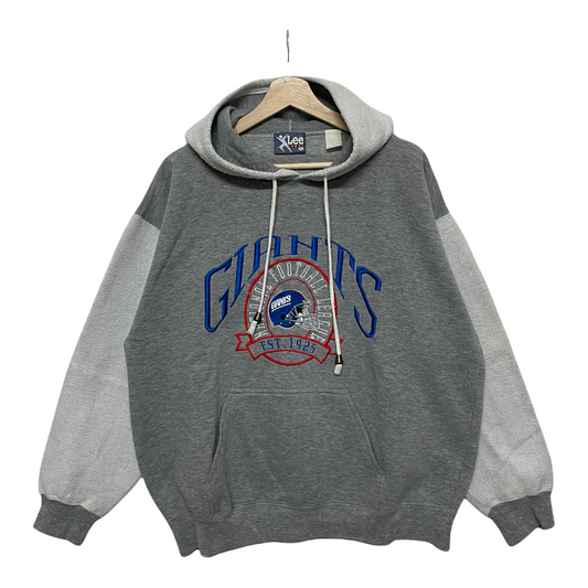 90s Lee Sport New York Giants NFL Hoodie Grey