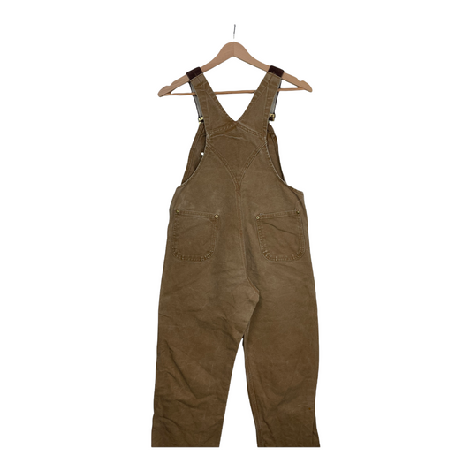 00s Carhartt Dungaree Brown Beige YouthL/Womens XS