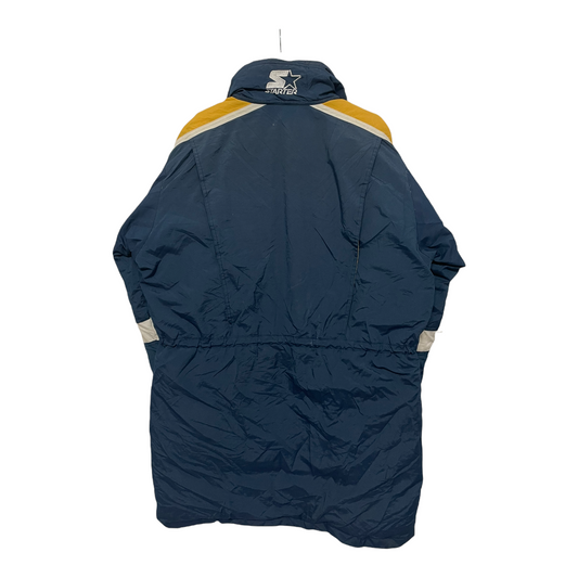 80s Starter Notre Dame Fighting Irish NCAA Jacket Navy Yellow L