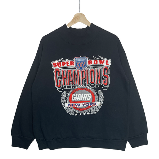 80s Fun Stuff New York Giants NFL Sweatshirt Black  M