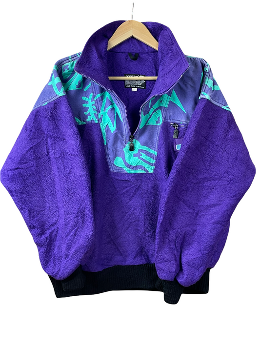 90s Quiksilver Crazy Fleece Purple M
