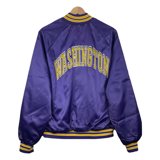 80s Chalk Line Washington Huskies NCAA College Jacket Purple  M