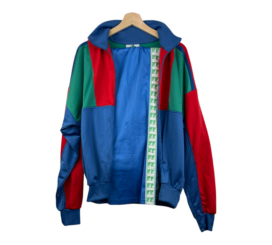 90s Pink Sail Tracksuit Red Green M