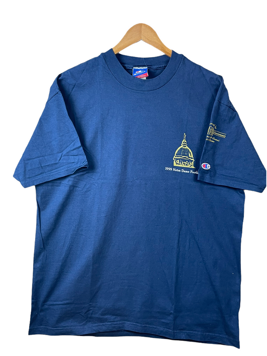 90s Notre Dame NCAA Champion T-Shirt Navy