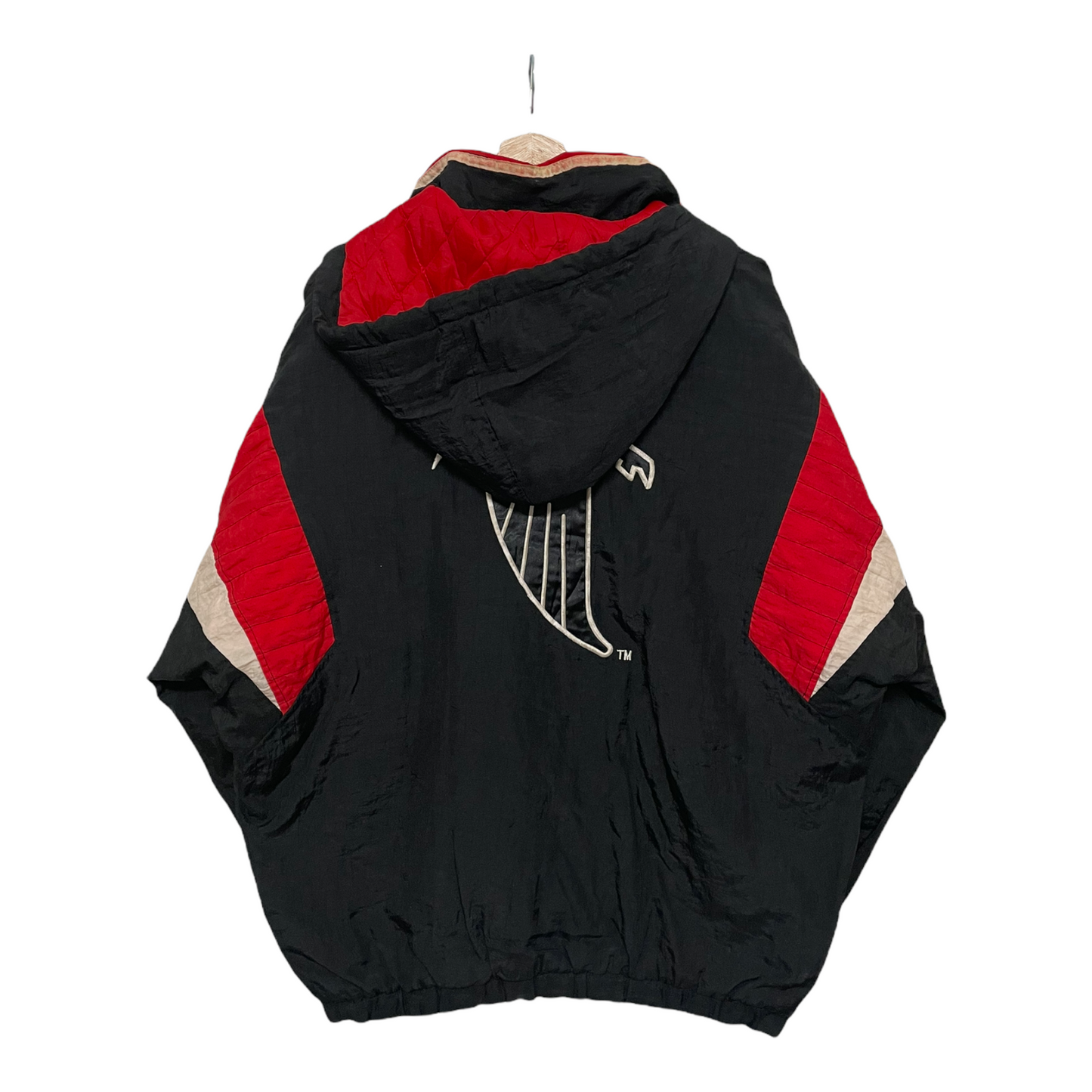 90s Starter Atlanta Falcons NFL Jacket Black Red L