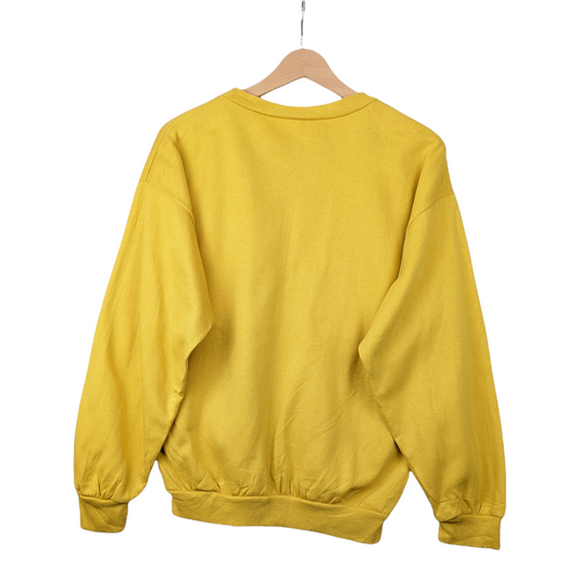 90s Unbranded Sweatshirt Yellow  S