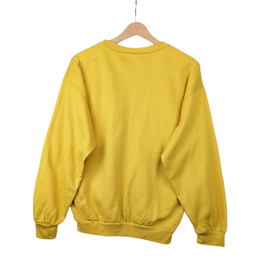 90s Unbranded Sweatshirt Yellow S