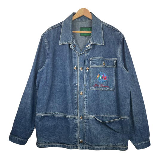 90s Best Company Jeans Jacket Blue  L