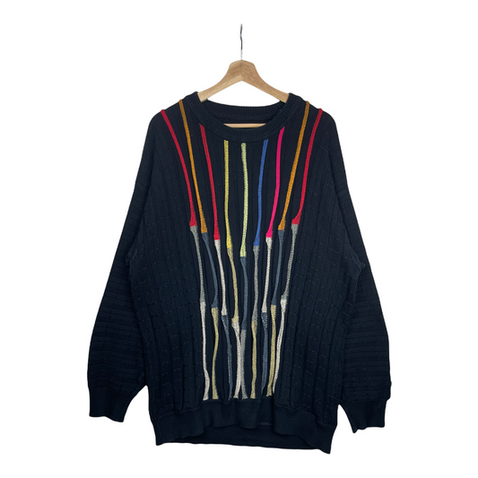 90s Carlo Colucci Knit Navy XL