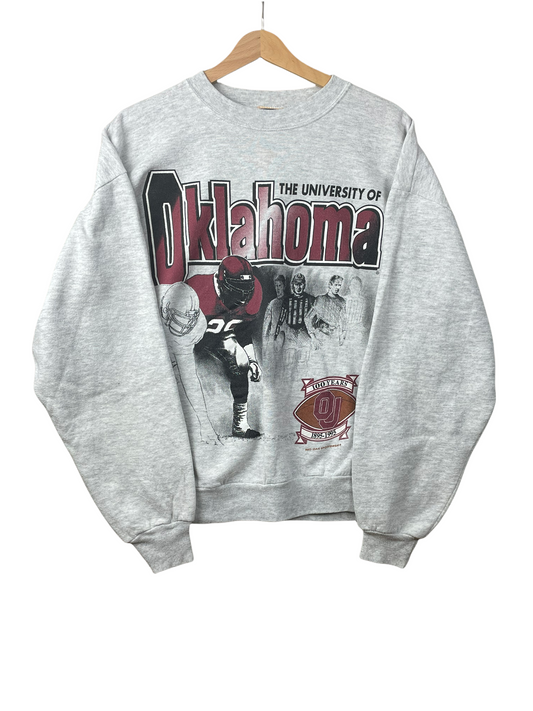 90s Oklahoma Sooners NCAA (Oklahoma University) Red Oak Sweatshirt L