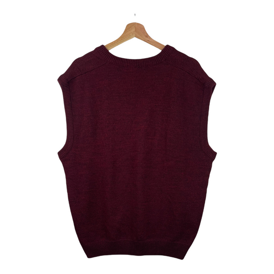 90s Castello Sweater Vest Red  L/XL