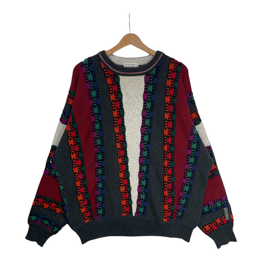 90s Carlo Colucci Knit Red Green L