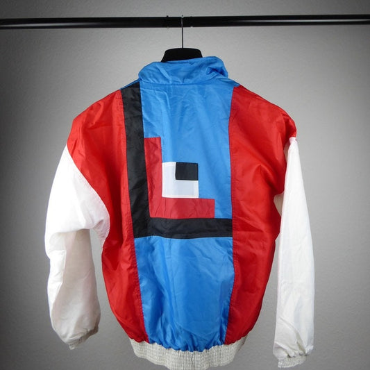 Rare 80s Adidas French Colorblock Jacket / Windbreaker made in France (L'equipe/Football)