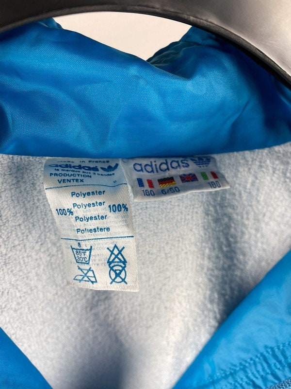 Rare 80s Adidas French Colorblock Jacket Windbreaker made in France