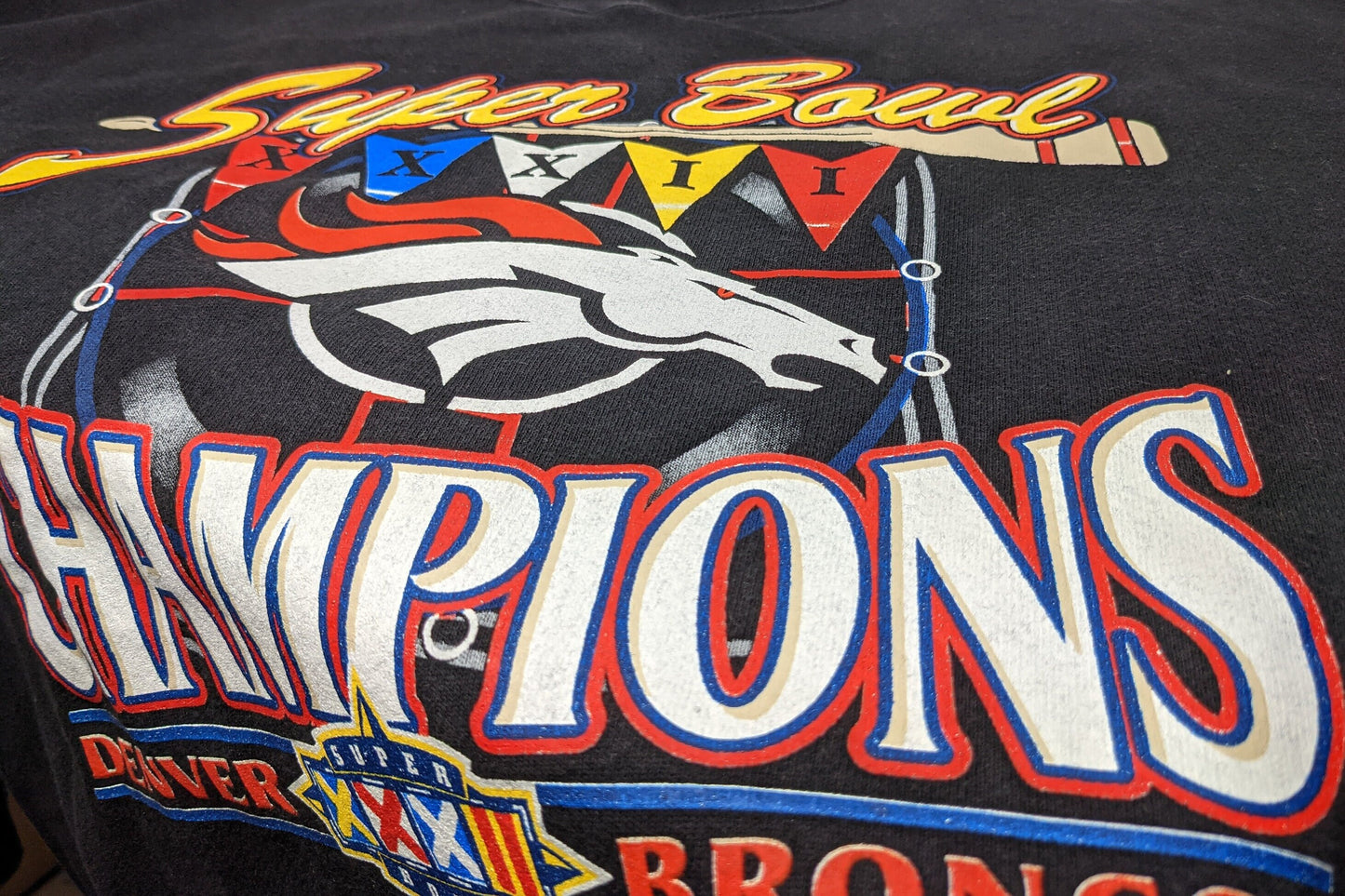 Vintage 90s Denver Broncos Championship Logo Athletic NFL Sweatshirt